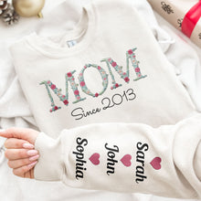 Load image into Gallery viewer, Mom Since - Personalized Embroidered Shirt Sweatshirt