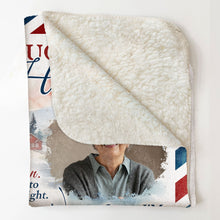 Load image into Gallery viewer, A Hug From Heaven Memorial Gift - Personalized Photo Blanket