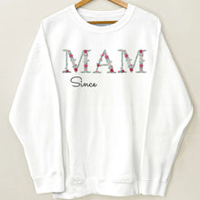 Load image into Gallery viewer, Mom Since - Personalized Embroidered Shirt Sweatshirt